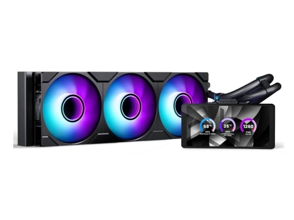 Phanteks Glacier One 360M25 LCD, Allt-i-ett vätskekylare, 12 cm, Svart | Datorkomponenter - Vattenkylning | GameStuff