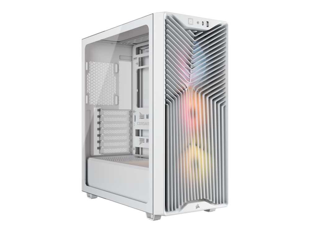 Corsair Midi Tower 3200D Rs Argb Pc Case, Midi Tower, Pc, Weiß, Atx, Mini-Atx, Micro Atx, Stahl, Gehärtetes Glas, Multi