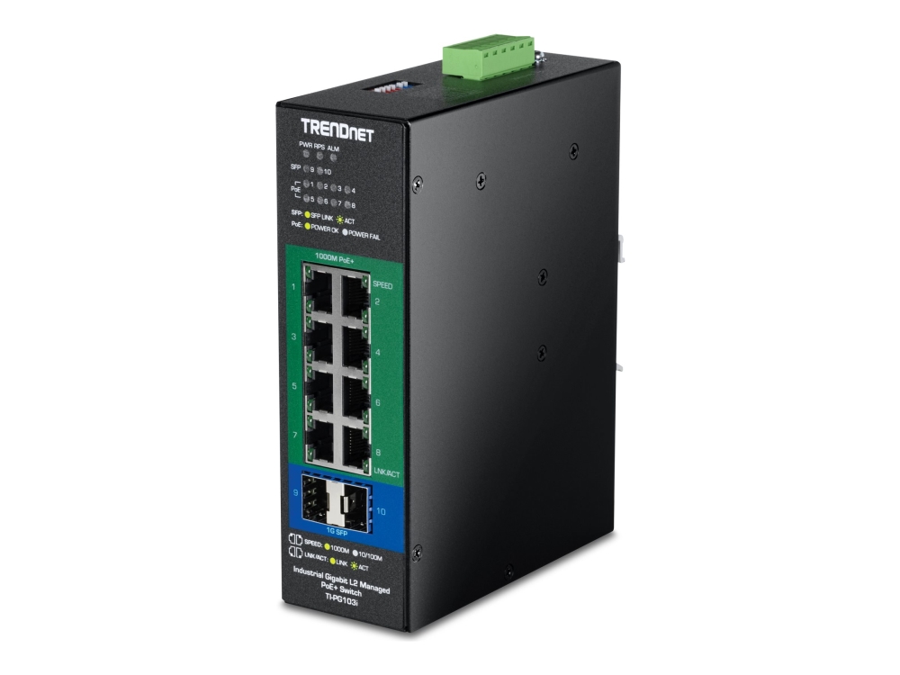 Trendnet Ti-Pg103i, Managed, Gigabit Ethernet (10/100/1000), Power Over Ethernet (Poe), Rack-Einbau