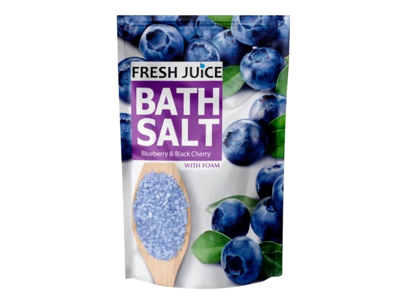 Fresh Juice, Blueberry & Black Cherry, Bath Salt, 500 g