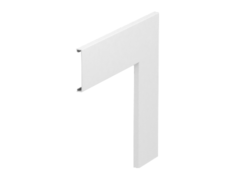 Obo Bettermann Gk-Otgfrw, Hvid, Pvc, 400 Mm, 400 Mm