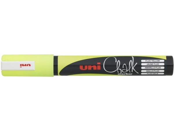 Uni-Ball Chalkglass Chalk, Gul, 1 Stk