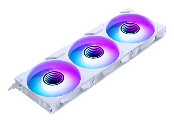 Phanteks M25G2-120 - Indsats med blæser - 120 mm - hvid (pakke med 3)