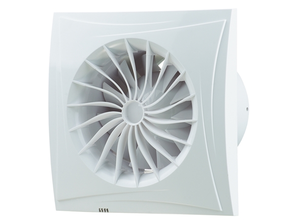 Blaugerg Fan | Sileo 100 | Extractor Fan | White | Diameter 10 cm | Number of speeds 1