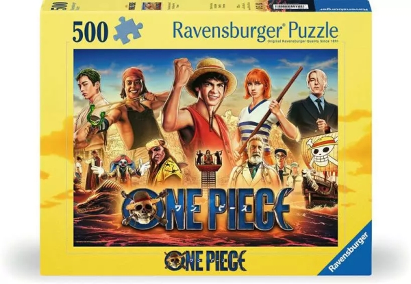 Ravensburger Puzzle 500 Pieces - The Adventures Of The Straw Hat Pirates / One Piece, 500 Stk, Tegnefilm, 12 År