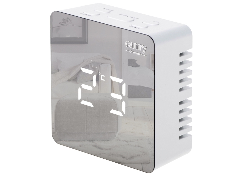 Camry Alarm Clock CR 1150w Alarm function White | Huset - Säkerhet & Larm - Klockor och väckarklockor | GameStuff