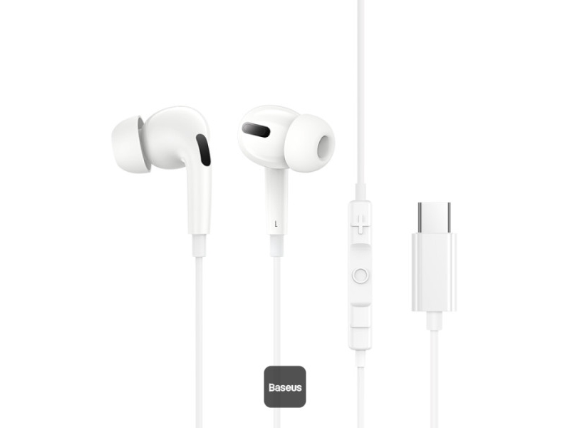 Baseus Encok Cz18, Ledningsført, 20 - 20000 Hz, Opkald/Musik, 12,1 G, Headset, Hvid