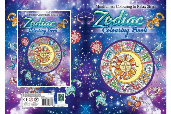Malebog A4 Zodiac, 32 Sider