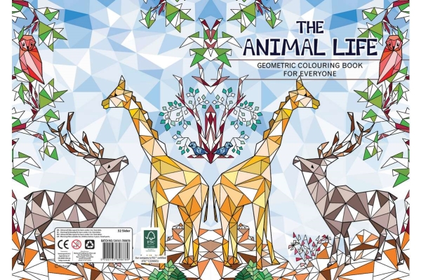 Malebog A4 The Animal Life 32 Sider - Bog