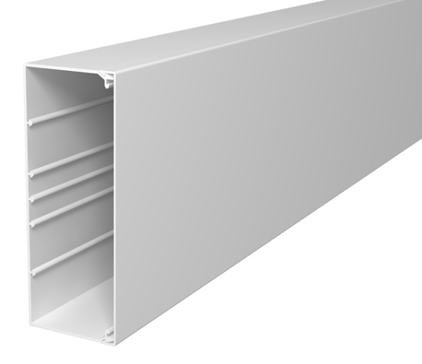 OBO Bettermann 6191312 Kabelkanal (L x B x H) 2000 x 210 x 80 mm 1 st Klarvit | Rutter och fästanordningar - Kabelkanaler och lister | GameStuff