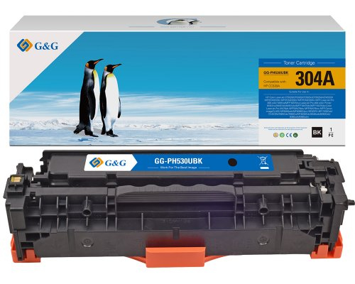G&G Kompatibel Mit Hp 304A / Cc530a / Canon 718Bk Toner Schwarz - Marke:, 3500 Seiten, Schwarz, 1 Stück(E)