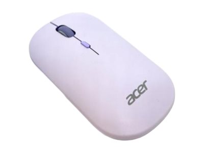Acer Amr130 - Mus - Ergonomisk - Optisk Led - 4 Knapper - Trådløs - 2.4 Ghz, Bluetooth 5.2 - Trådløs Modtager (Usb) - Lilla