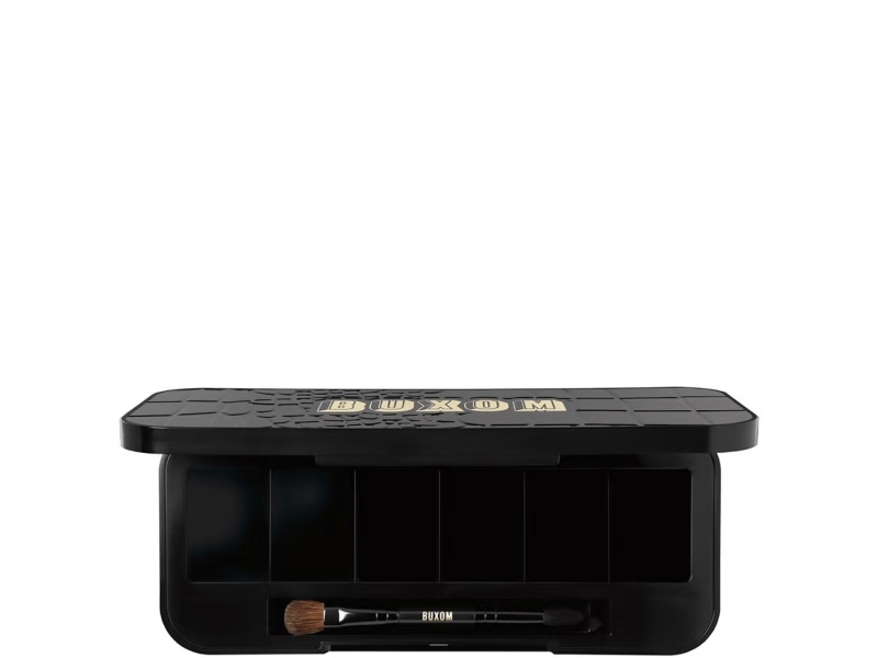 Buxom, Buxom, Empty Eyeshadow Case, Black, With 6 Slots