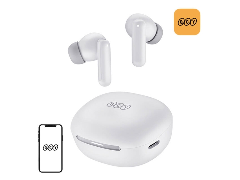 Qcy Trådløse In-Ear Tws Melobuds Ht16 Bluetooth 5.4 Hfp, A2dp, Avrcp Ipx4 (Hvid)