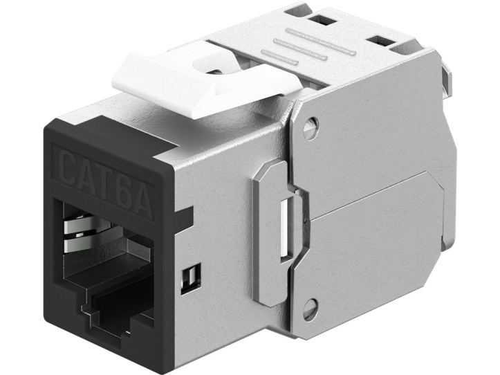 Keystone-Modul Rj45 Cat 6A, Stp, Schlank, Sortiert