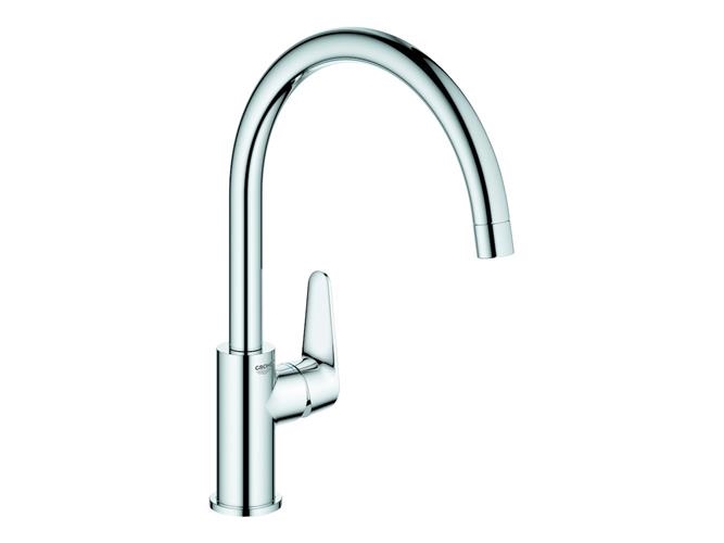 GROHE BAUCURVE ettgreps blandebatteri 223mm tut 1 hull t/kv presstøpt sink