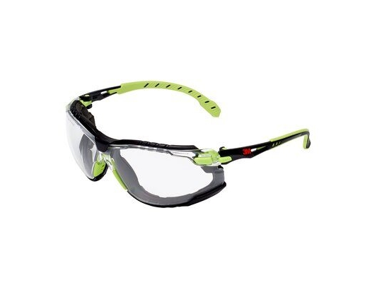 3M S1cgc1, Sicherheitsbrille, Montagearbeit, Bau-/Renovierungsarbeiten, Staub-Arbeit, Schleifarbeiten, Turning/Routing Work, Ce, Schwarz, Grün, Trans