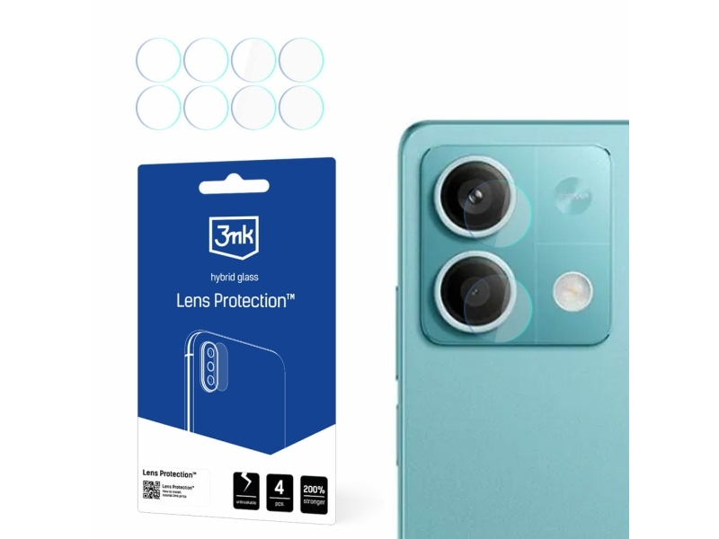 3Mk Hybrid Glas Für Kameraobjektiv 3Mk Objektiv Schutz Xiaomi Redmi Note 13 5G [4 Pack]