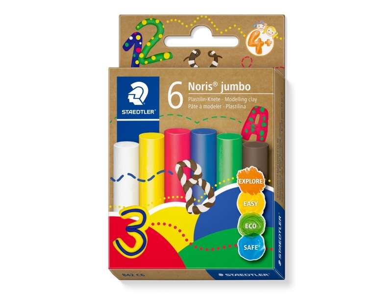 Staedtler 842 C6, Muotoilusavi, Monivärinen, Lapsi, 6 kpl, Poika/tyttö, 6 väriä