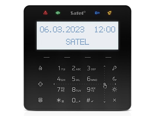 Alarm tastatur - SATEL INT-KSG2R-B, sort betjeningspanel til smart home