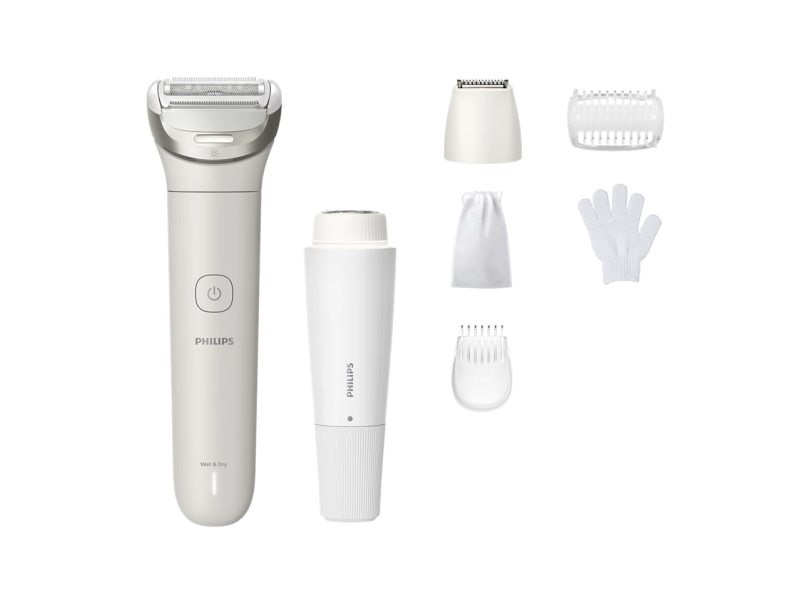 Philips 8000 series Lady Shaver Series 8000 BRL159/00 Ledningsfri shaver, våd og tør, Folie shaver, 1 hoved(er), Hvid, Batteri, Indbygget batteri, Lithium polymer (LiPo)
