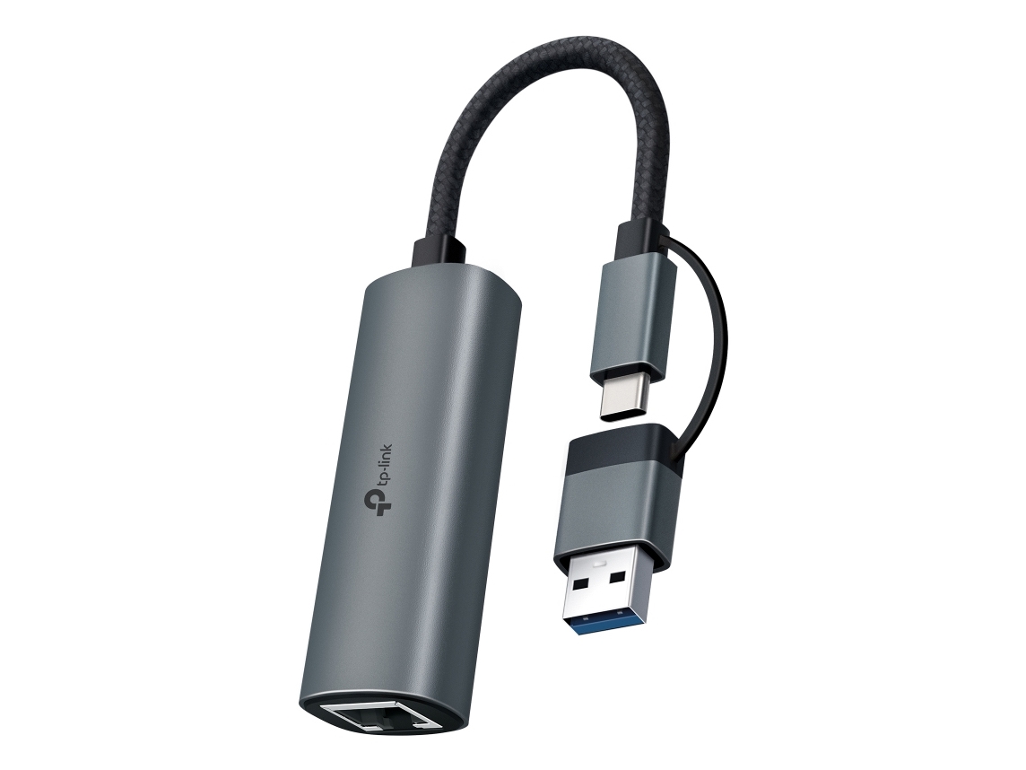 Tp-Link Ue310c, Kabelgebunden, Usb Type-A/Usb Type-C, Ethernet, 1000 Mbit/S, Grau