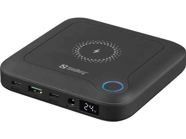 Sandberg 421-46, 25000 mAh, Litium-Ion (Li-Ion), Trådlös laddning, Svart | Kläder & Säkerhet - Skodon - Säkerhetsskor | GameStuff
