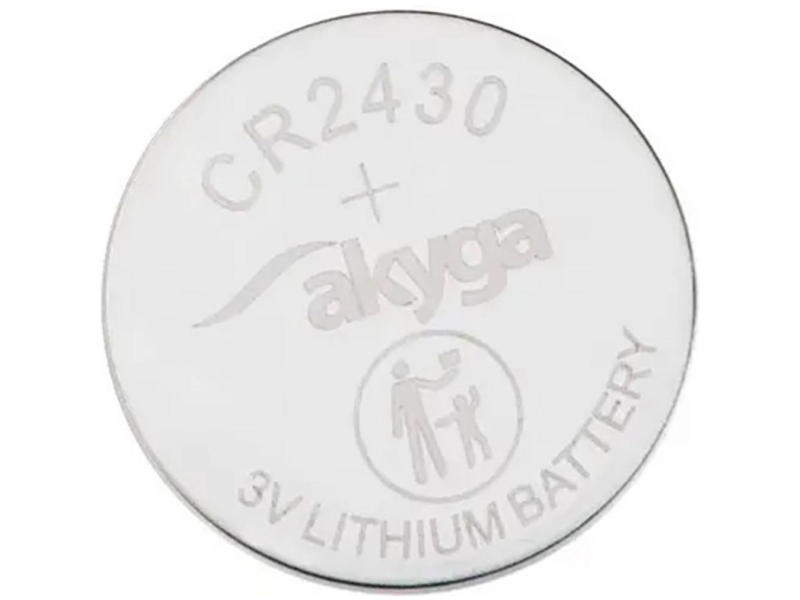 Akyga Knopfzellenbatterie Cr2430 3 V 280 Mah Li-Mno2