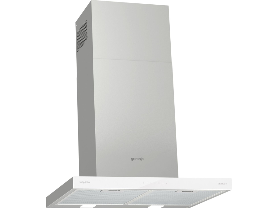 Gorenje WHT6SYW, 650 m³/h, Suutin/Uudelleenkierrättävä, B, A, B, 70 dB