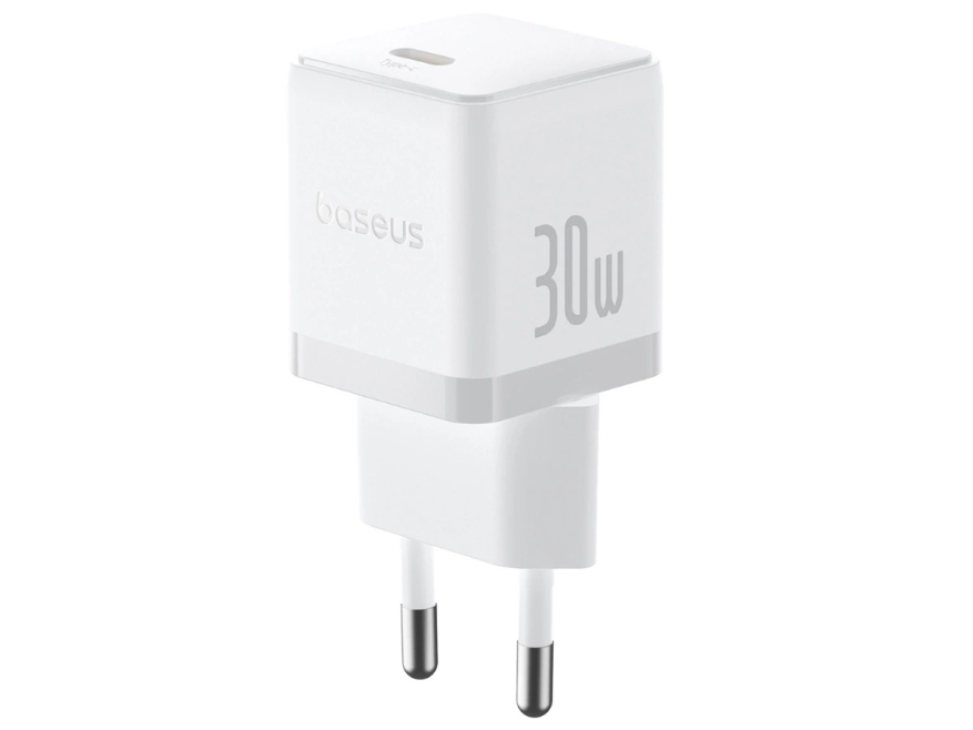 Baseus Palm 30W Usb-C Vægoplader - Hvid