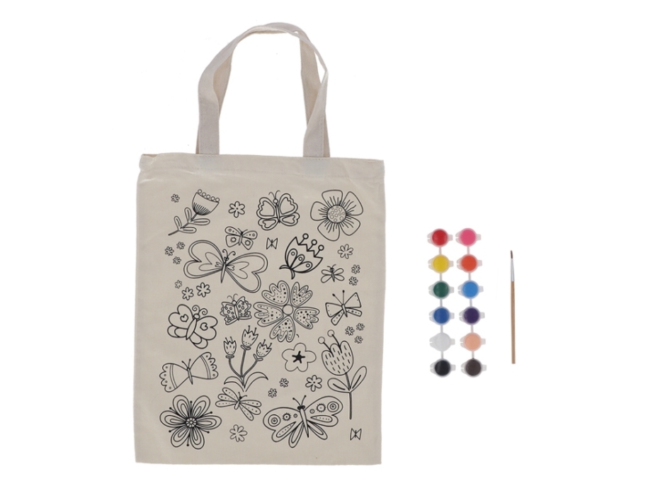 Esschert Design Kg339, Beige, Polyester, Polypropylen (Pp), Stoffbeutel, Abbildung, 290 Mm, 50 Mm