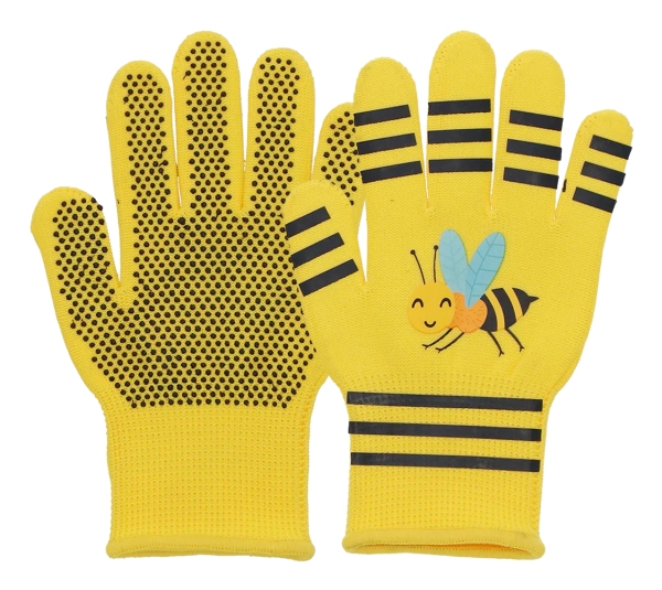 Esschert Design KG324, Polyester, Gul, Unisex, En storlek, Låg vrist, 1 par | Kläder & Säkerhet - Trädgårdskläder - Trädgårdshandskar | GameStuff