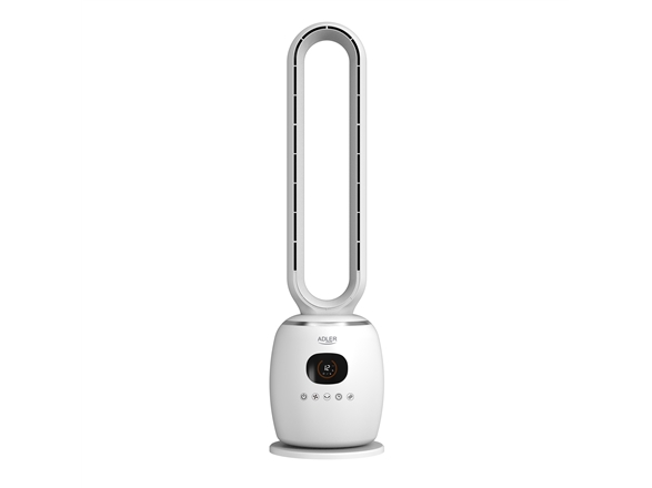 Adler bladlös fläkt AD 7344 tårnfläkt vit diameter 23 cm 3 hastigheter oscillation 60 W fjärrkontroll | Ventilation & Klimat - Ventilation - Bords fläkt | GameStuff