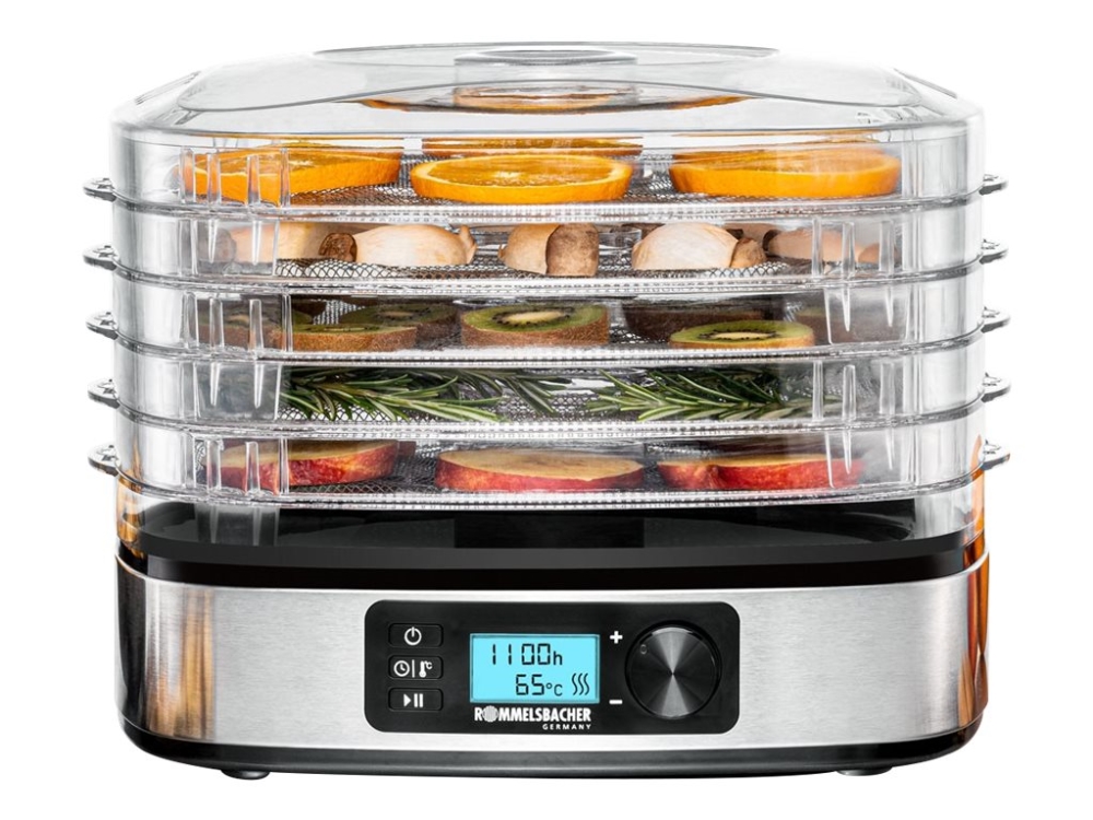 Rommelsbacher DA 350 - Livsmedelstork - 350 W - rostfritt stål | Köksapparater - Köksmaskiner | GameStuff