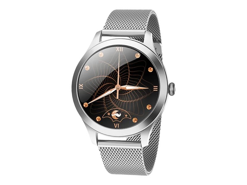 Maxcom Fw42 - Rustfrit Stål - Smart Ur Med Rem - Metal - Display 1.09" - Bluetooth - 70 G - Sølv
