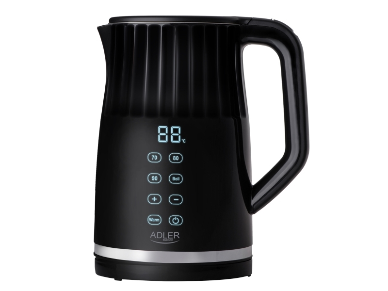 Adler Ad 1350, 1,7 L, 1850 W, Schwarz, Regelbare Temperatur, Wasserstandsanzeige, Überhitzungsschutz