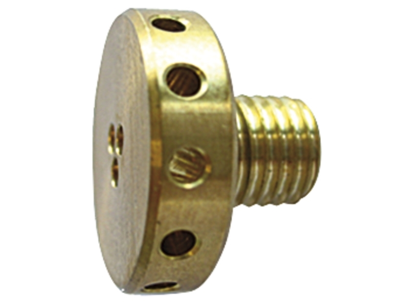 Fischer 511958, Bolt, Metal, Metal, Delvis Gevind, Fladt Hoved, Guld