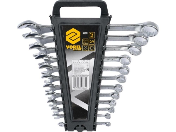 VOREL 50871, Stål, 12 stk