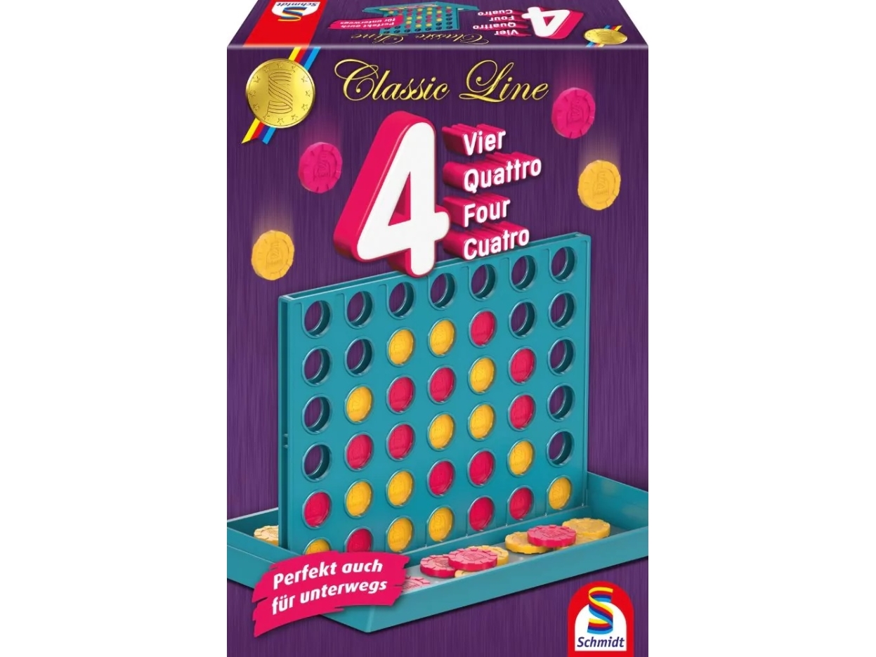 Schmidt Spiele Vier - Classic Line, Brettspiel, Taktisch, 6 Jahr(E), 15 Min, Familienspiel