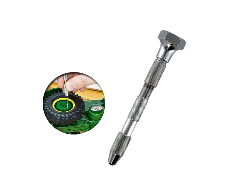 Vallejo T09001, Bit Tipholder, 0 - 1.2, 1.3 - 2.4, 0.8 - 2.0, 1.8-2.9 Mm, Metal, Sølv, 1 Stk