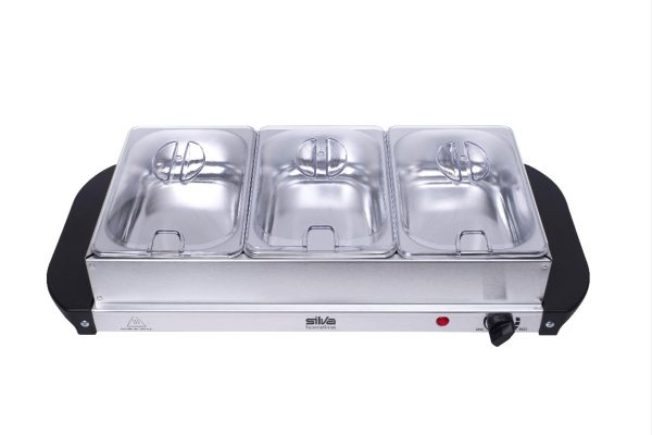 Silva Schneider SH 3.1, 200 W, Silver, Rostfritt stål, Avtagbart lock, 1,5 l, 1 styck | Köksapparater - Storköksutrustning - Chafing Dishar | GameStuff