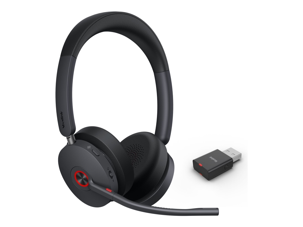 Yealink Wh68 Hybrid - Headset - På Øret - Dect / Bluetooth - Trådløs - Aktiv Støjfjerning