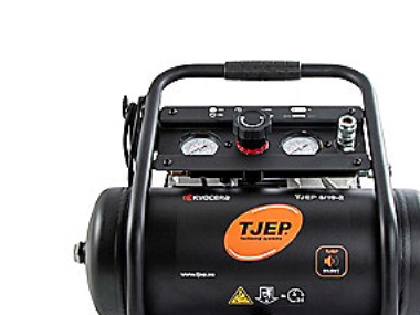 Tjep Silent kompressor 8/10-2 – 2 cylindrar, 8 l tank, 131 liter/min vid 0 bar, max 9 bar | Verktyg & Verkstad - För verkstaden - Generator och kompressor | GameStuff
