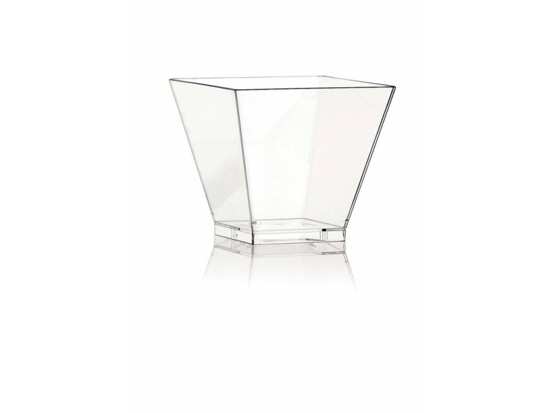 Dessertbecher Auf Fuß Ps Klar Eckig 60 Ml Kova 300 Stk/Pack