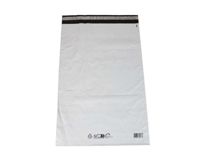 Coex Versandtasche 50 Μm 400 X 600 Mm Recyceltes Ldpe Schwarz/Weiß Strichcode & Recycelte Codes