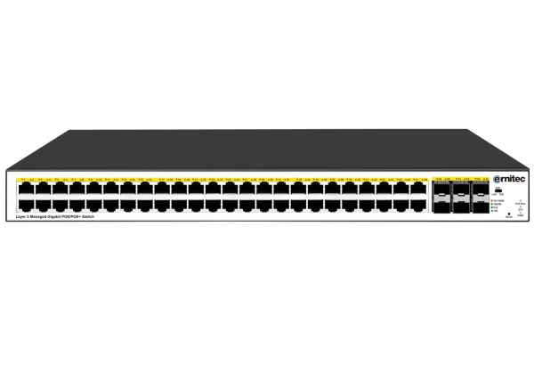 Ernitec Electra-M248-1Gb-900W, Managed, L3, Gigabit Ethernet (10/100/1000), Power Over Ethernet (Poe), Rack-Einbau