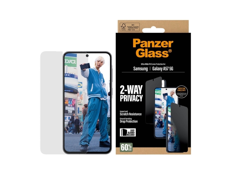 Panzerglas "Panzerglass" In Plataus Diametro Privatumo Stiklas, Skirtas "Samsung Galaxy A57"