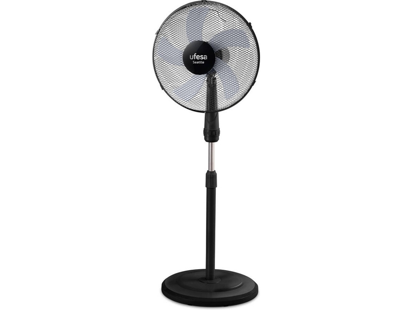Ufesa Seattle, Husholdning ventilator, Sort, Gulv, 40 cm, Vekselstrøm, 50 W