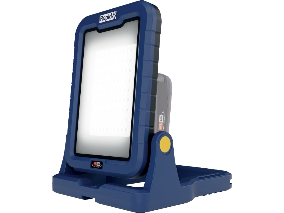 Rapid 18V Arbetslampa BWL2400, LED, 710 g, IP20, 2500 mAh, Blå, Fristående arbetsbelysning