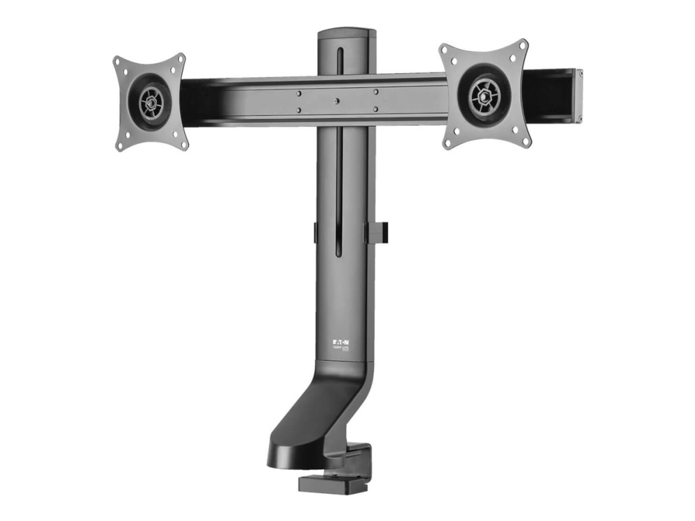 Eaton Tripp Lite Series Dual-Display Monitor Arm With Desk Clamp And Grommet - Height Adjustable, 17" To 27" Monitors - Monteringssæt - For 2 Lcd Dis